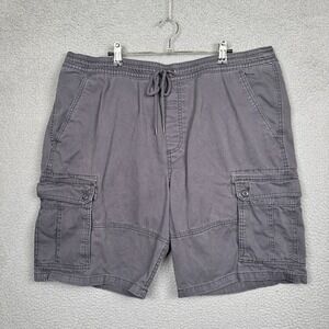 Mossimo Cargo Shorts Mens XL Gray Baggy Y2K Skater Everyday Utility Outdoor Work
